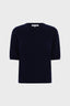 SHORT-SLEEVED WOOL SWEATER - EVAELLE