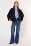 FURRY STYLE, ZIPPERED CARDIGAN - ELVIRA