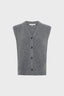 SLEEVELESS CARDIGAN WITH LUREX - ELYSEE