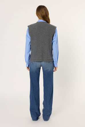 SLEEVELESS CARDIGAN WITH LUREX - ELYSEE