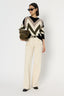 WOOL SWEATER WITH GRAPHIC HERRINGBONE PATTERN - ELISSA