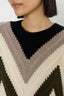 WOOL SWEATER WITH GRAPHIC HERRINGBONE PATTERN - ELISSA