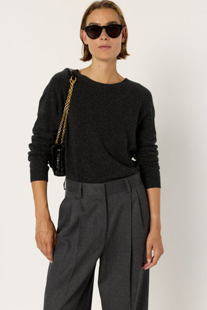WOOL SWEATER WITH RHINESTONE - EUGENIA