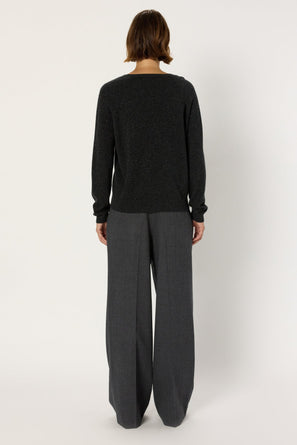 WOOL SWEATER WITH RHINESTONE - EUGENIA