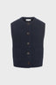 SLEEVELESS BOUCLE WOOL JACKET - NOLWENN