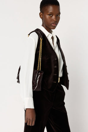 VELVET SUIT VEST - NAIS