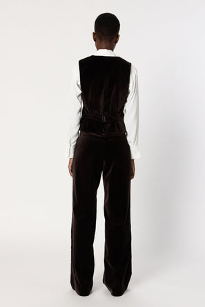 VELVET SUIT VEST - NAIS