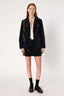 VELVET JACKET WITH MONOGRAM - NYSSA