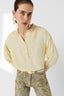 GERARD DAREL SOFT BLOUSE WITH TUNISIAN COLLAR - CEZANNE