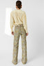 GERARD DAREL SOFT BLOUSE WITH TUNISIAN COLLAR - CEZANNE