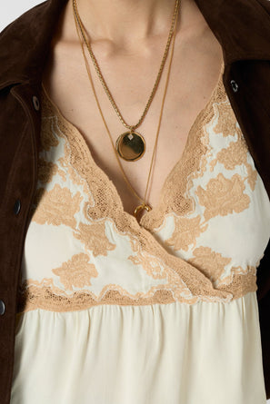 GERARD DAREL EMBROIDERED CROP TOP - CELISA