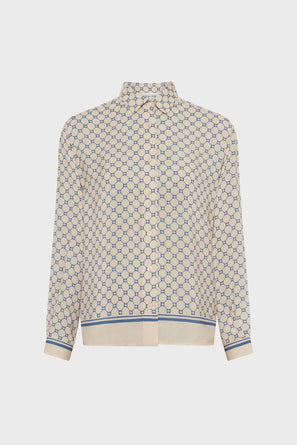 GERARD DAREL SOFT SHIRT WITH MONOGRAM - CLARIANE