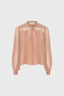 GERARD DAREL LACE SHIRT WITH LAVALIERE COLLAR - CYRANA
