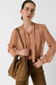 GERARD DAREL LACE SHIRT WITH LAVALIERE COLLAR - CYRANA