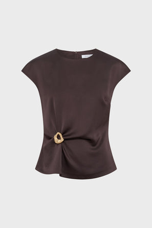 GERARD DAREL DRAPED TOP - CLAUDIE