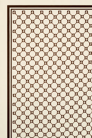 GERARD DAREL MONOGRAMMED SILK SQUARE SCARF - DANAE