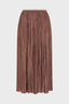GERARD DAREL MIDI SATIN PLEATED SKIRT - JOCELYNE