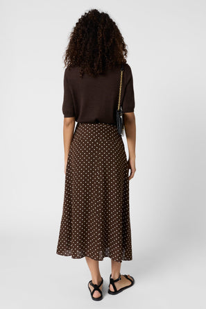 GERARD DAREL POLKA DOT MIDI SKIRT - JIHAN