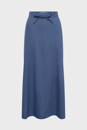 GERARD DAREL LINEN MIX MIDI SKIRT - JIHANE