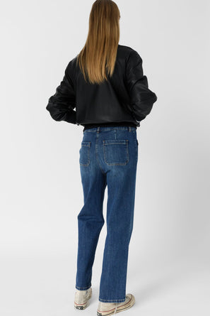 GERARD DAREL STRAIGHT JEANS WITH GOLD-TONE HORSEBIT - ARLINA