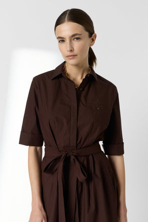 GERARD DAREL LONG COTTON SHIRT DRESS - RANA
