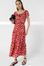 GERARD DAREL LONG PLEATED FLORAL DRESS - RIFKA