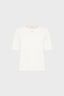 GERARD DAREL COTTON AND GOLD LUREX T-SHIRT - MAVIE