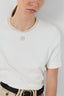 GERARD DAREL COTTON AND GOLD LUREX T-SHIRT - MAVIE