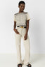GERARD DAREL TWO-MATERIAL SCARF-INSPIRED T-SHIRT - MANOLIA