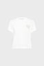 GERARD DAREL COTTON T-SHIRT WITH EMBROIDERED COAT-OF-ARMS - MELIA