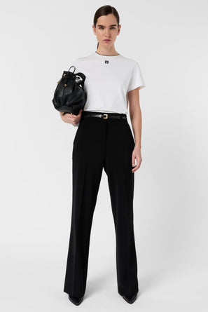 GERARD DAREL COTTON T-SHIRT WITH MONOGRAM - MAIANE