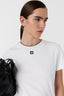 GERARD DAREL COTTON T-SHIRT WITH MONOGRAM - MAIANE