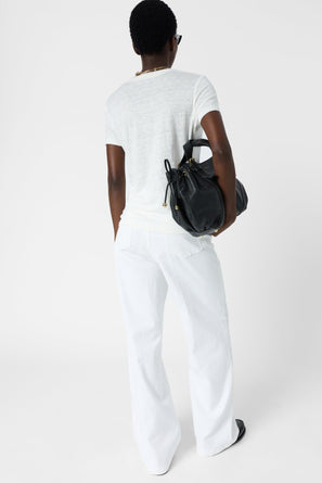 GERARD DAREL V-NECK LINEN T-SHIRT WITH LUREX - MIRANA