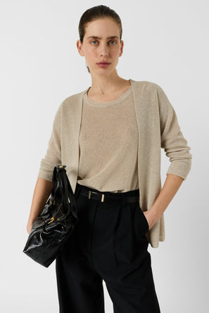 GERARD DAREL IRIDESCENT KNIT CARDIGAN - LORINA