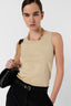 GERARD DAREL GOLD MICROFIBER TOP - LUANA