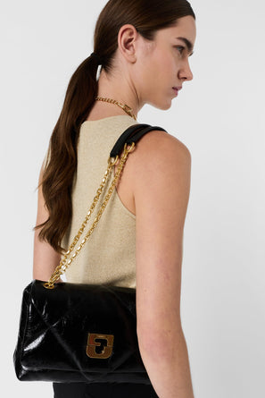 GERARD DAREL GOLD MICROFIBER TOP - LUANA