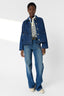GERARD DAREL  STRAIGHT JACKET IN RAW DENIM - TAINA