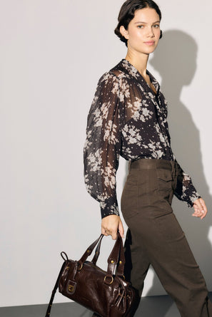 GERARD DAREL PRINTED MUSLIN SHIRT - LOA