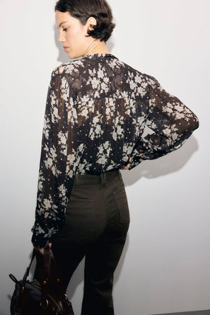 GERARD DAREL PRINTED MUSLIN SHIRT - LOA