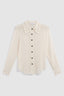 GERARD DAREL BLOUSE IN SILK CREPE WITH LACE - LOREN
