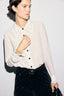 GERARD DAREL BLOUSE IN SILK CREPE WITH LACE - LOREN