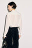 GERARD DAREL BLOUSE IN SILK CREPE WITH LACE - LOREN