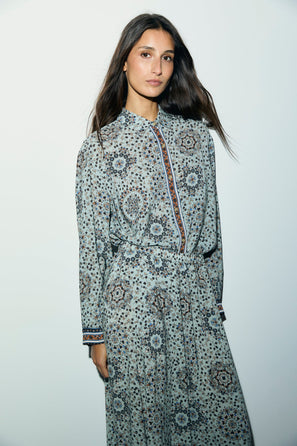 GERARD DAREL FLUID HANDKERCHIEF PRINT SHIRT - LIZ