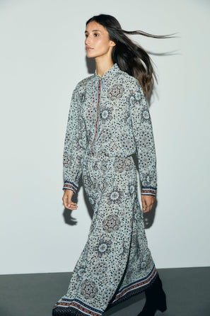 GERARD DAREL FLUID HANDKERCHIEF PRINT SHIRT - LIZ