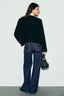 GERARD DAREL STRAIGHT-CUT AND WIDE RAW DENIM JEANS WITH CREASE - BIANCA