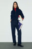 GERARD DAREL STRAIGHT PANTS WITH AN ELASTICATED BACK AND TIE - MYRA