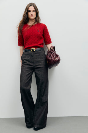 GERARD DAREL BROWN FLARED JEANS - INDIE