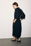GERARD DAREL MIDI DRESS WITH HIGH COLLAR AND GOLDEN BUTTONS - CAPU