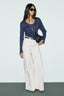GERARD DAREL COTTON AND MODAL LACE T-SHIRT - BONA