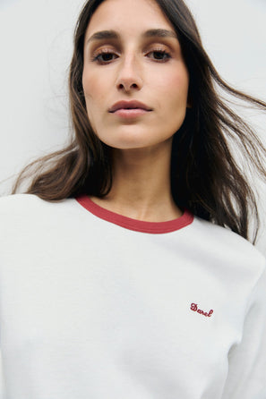 GERARD DAREL CONTRASTING COTTON T-SHIRT - BESS